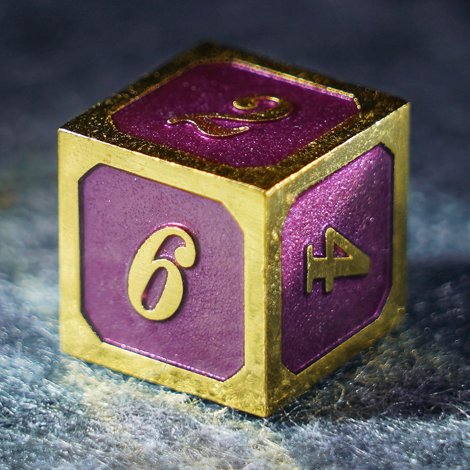 Red Queen Solid Metal Dice Set - DragonStone