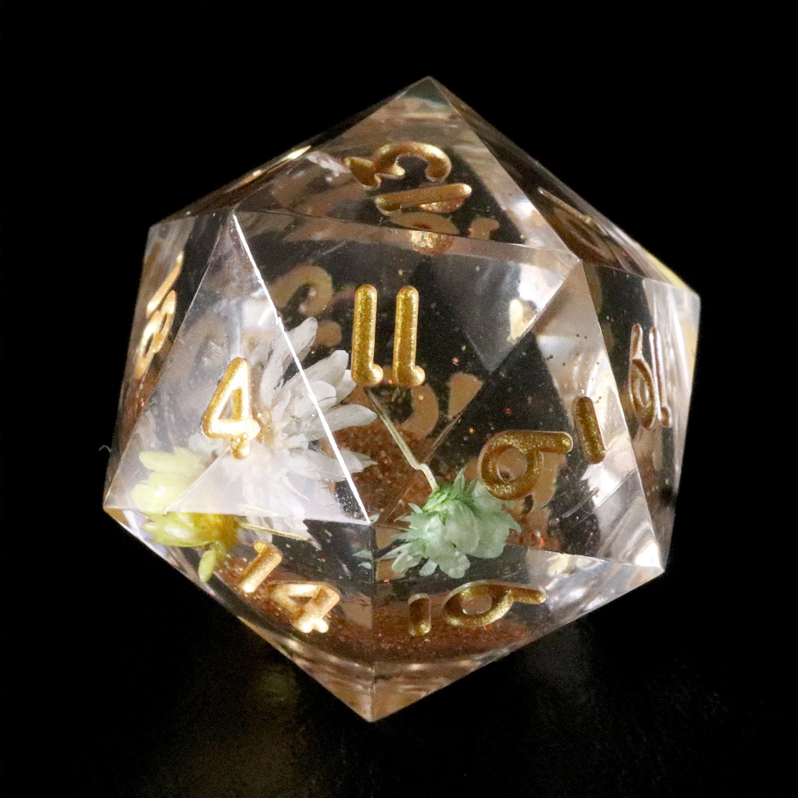 Sands of Time Floral World Resin Dice Set - DragonStone