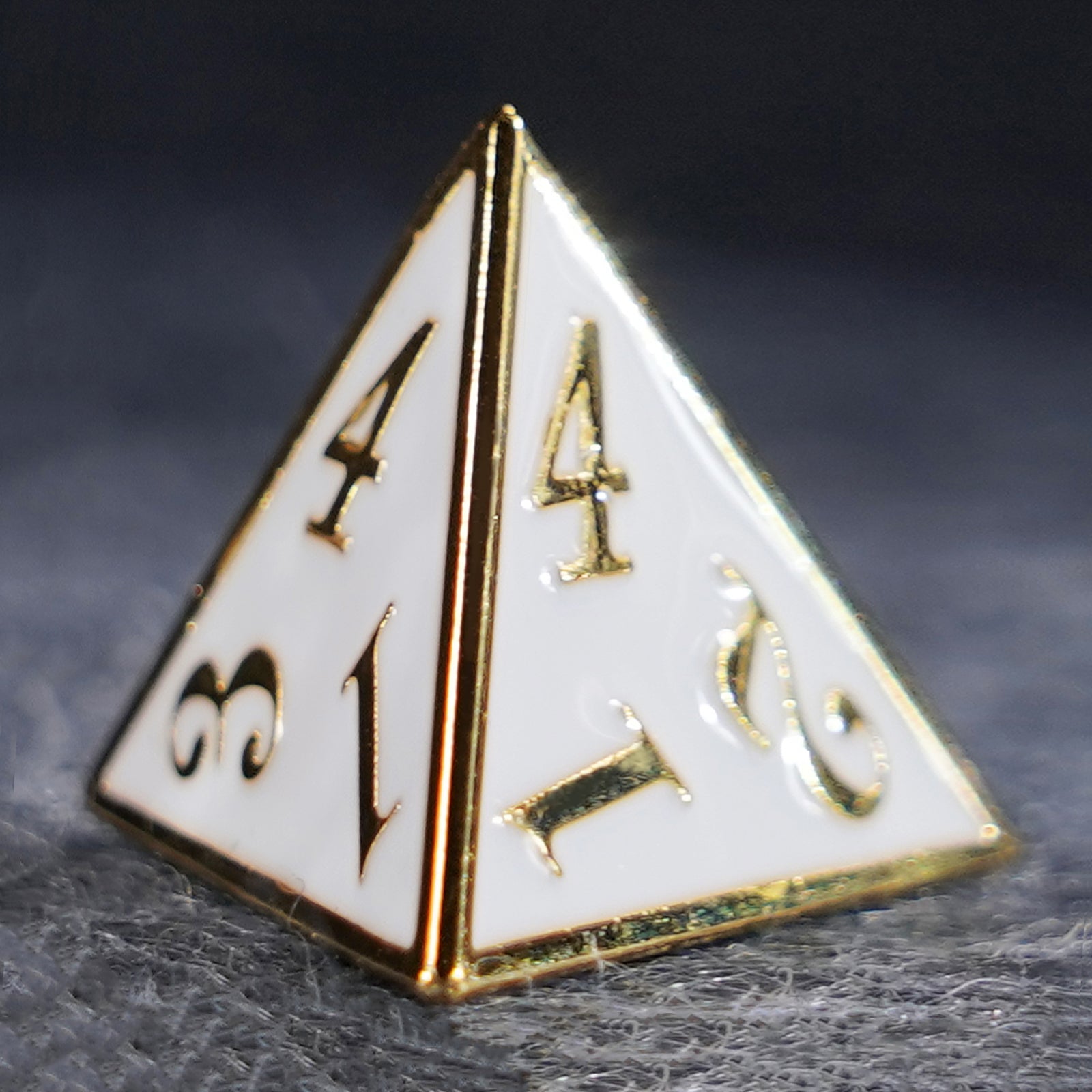 White Queen Solid Metal Dice Set - DragonStone