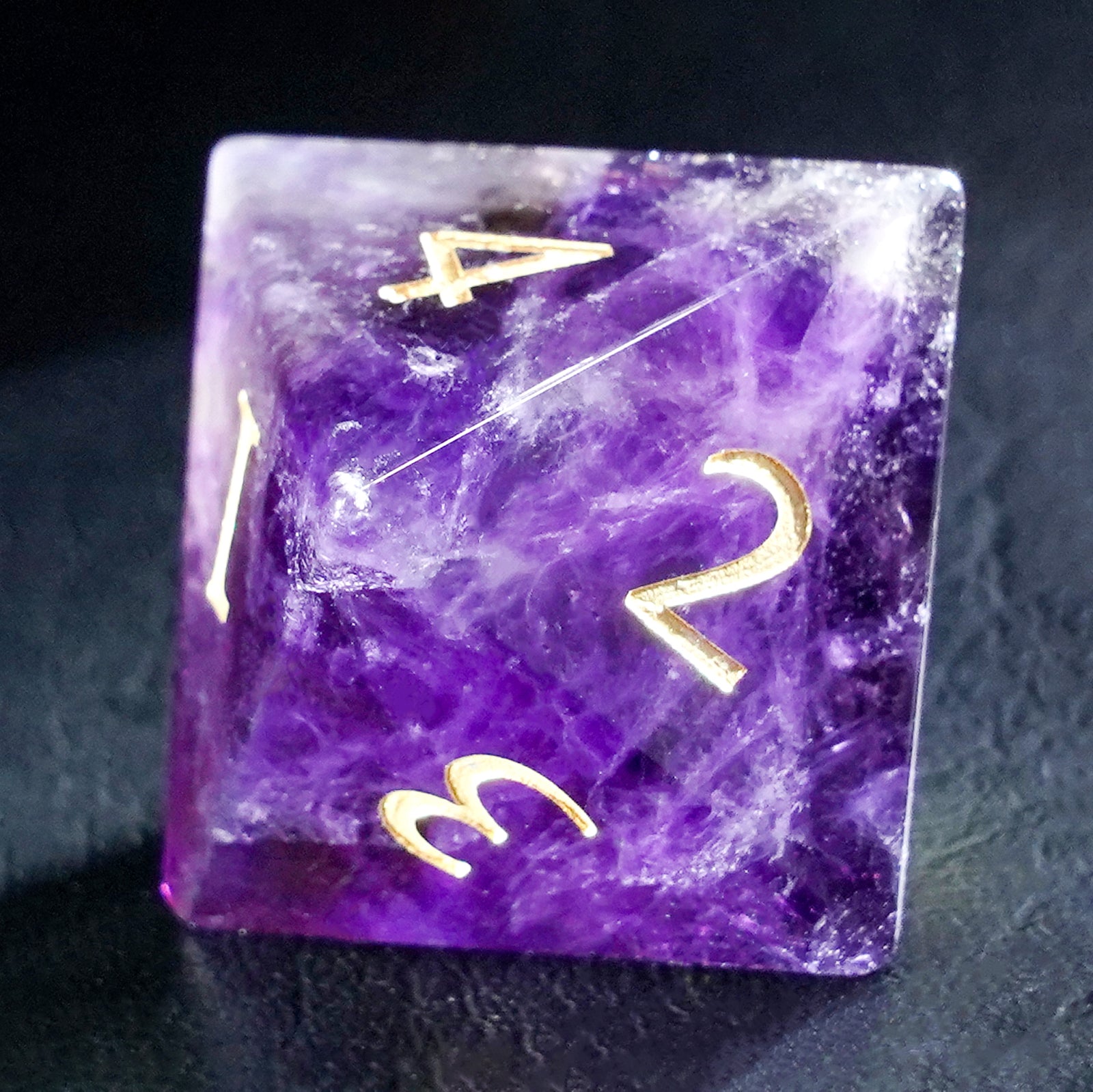 DragonStone Logo D&D Amethyst Dice Set - DragonStone