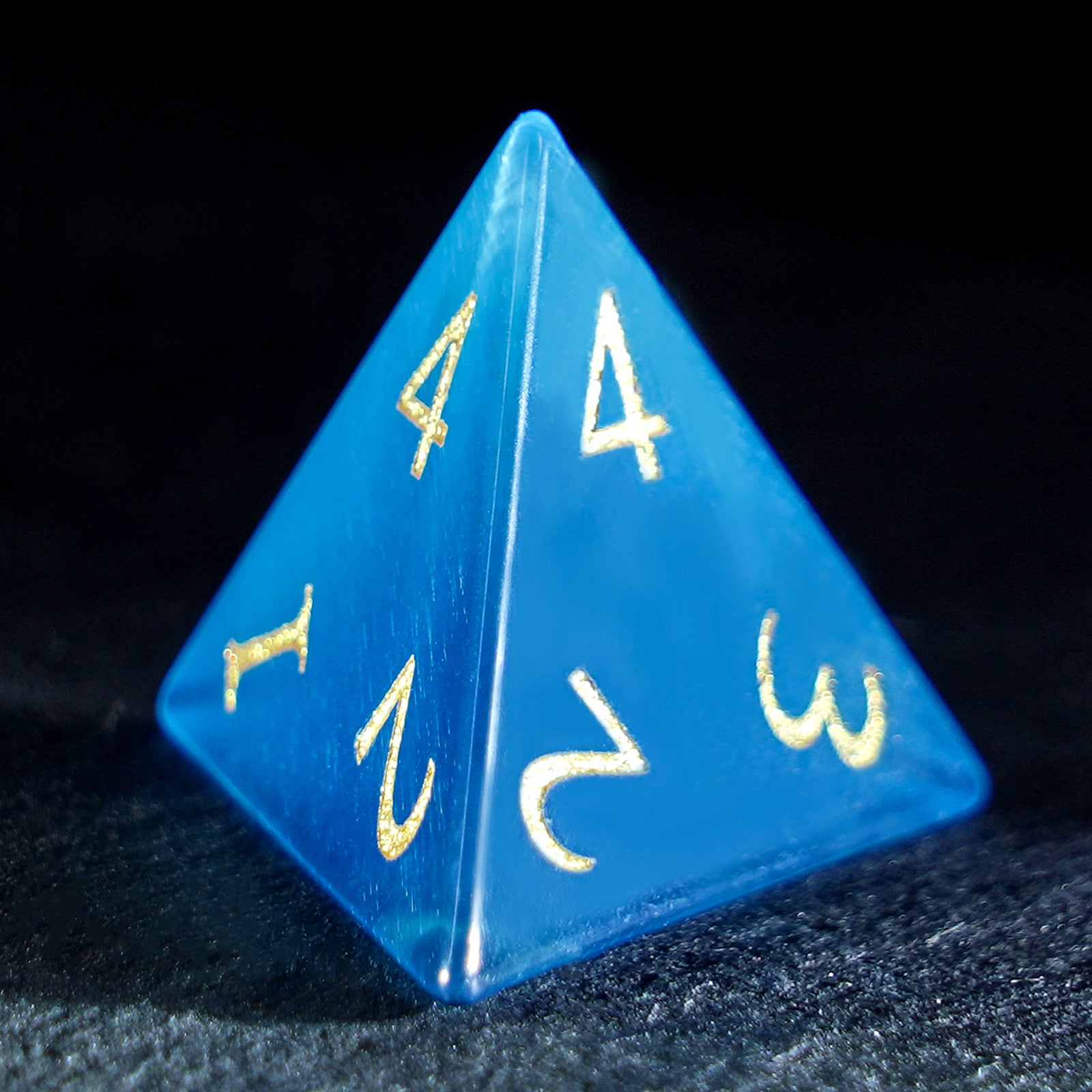 DragonStone Logo D&D Blue Cat’s Eye Dice Set - DragonStone
