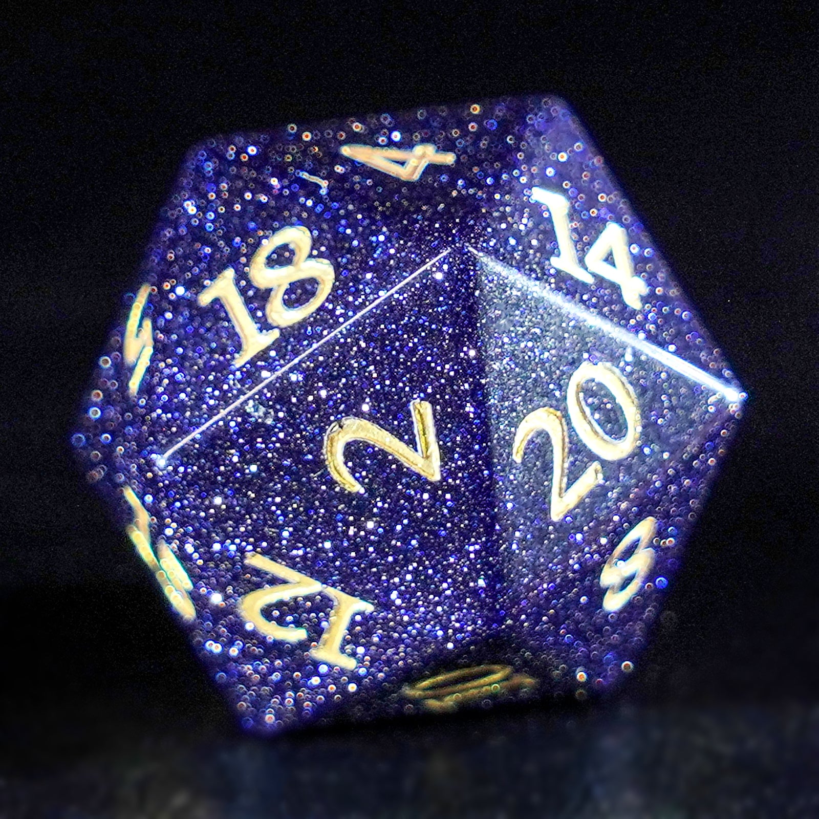DragonStone Logo D&D Blue Sandstone Dice Set - DragonStone