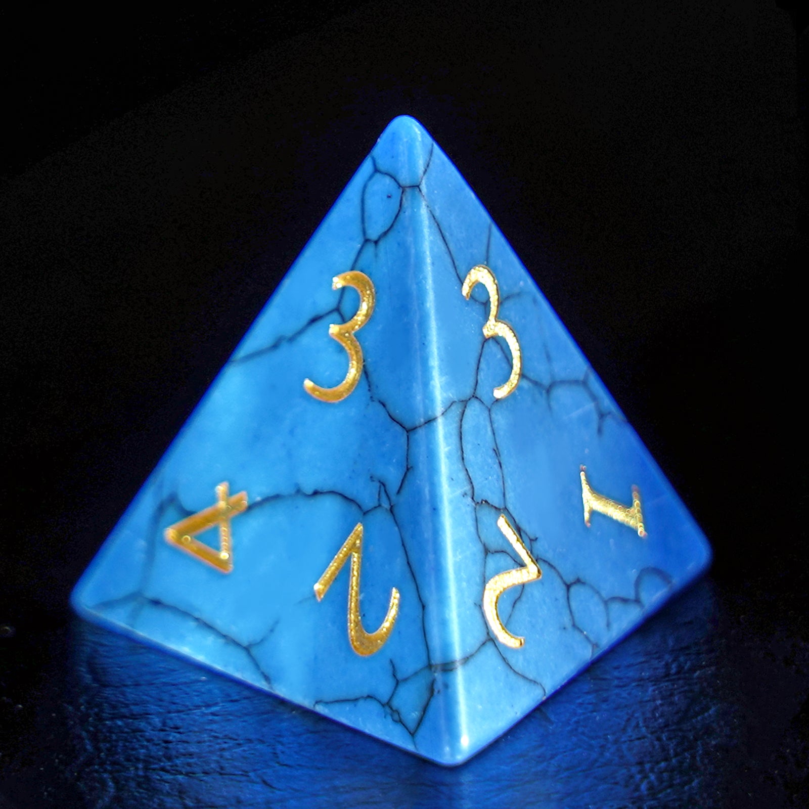 DragonStone Logo D&D Blue Turquoise Dice Set - DragonStone