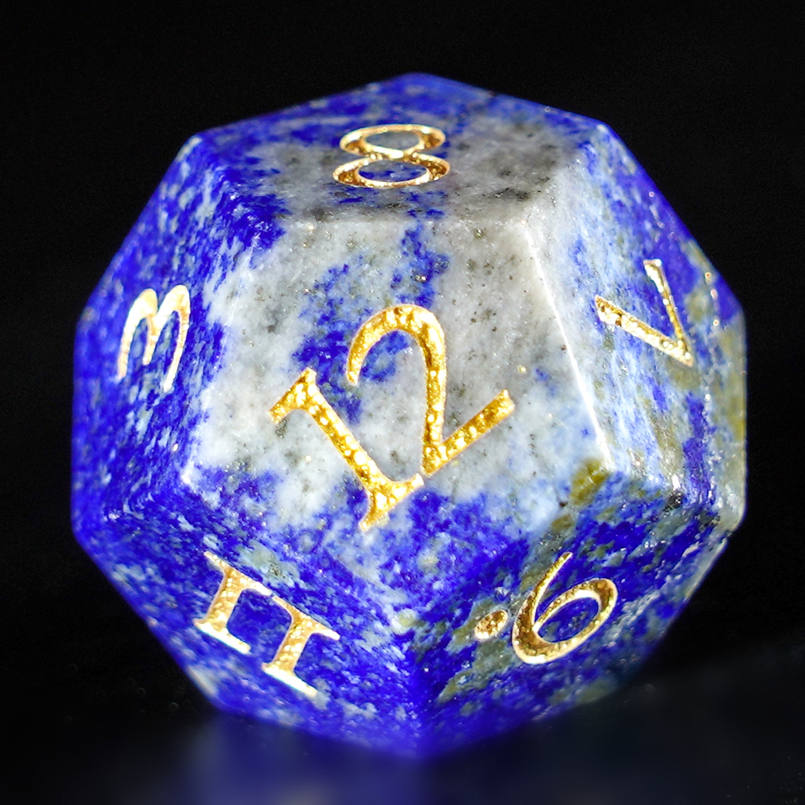 DragonStone Logo D&D Lapis Lazuli Dice Set - DragonStone