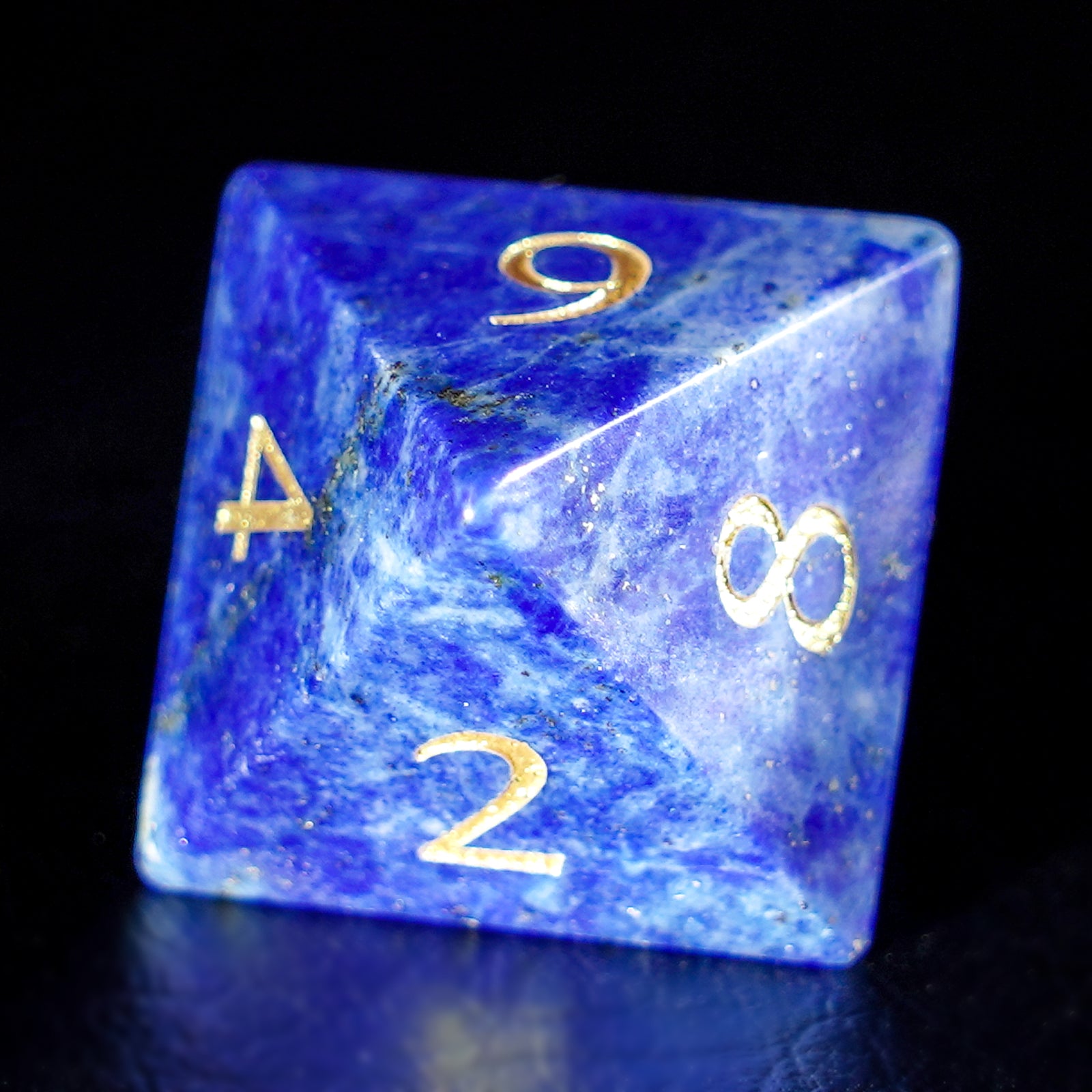 DragonStone Logo D&D Lapis Lazuli Dice Set - DragonStone