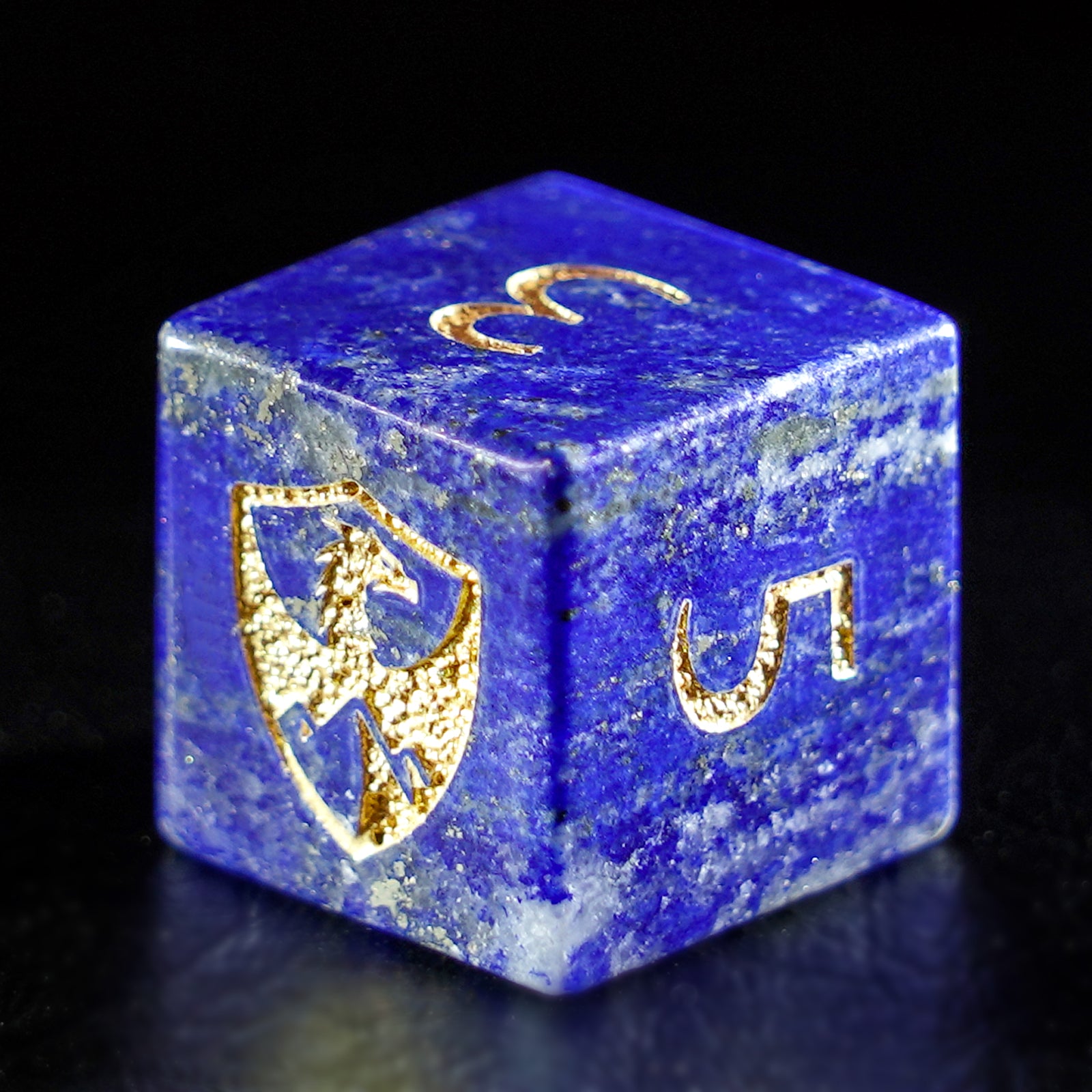 DragonStone Logo D&D Lapis Lazuli Dice Set - DragonStone