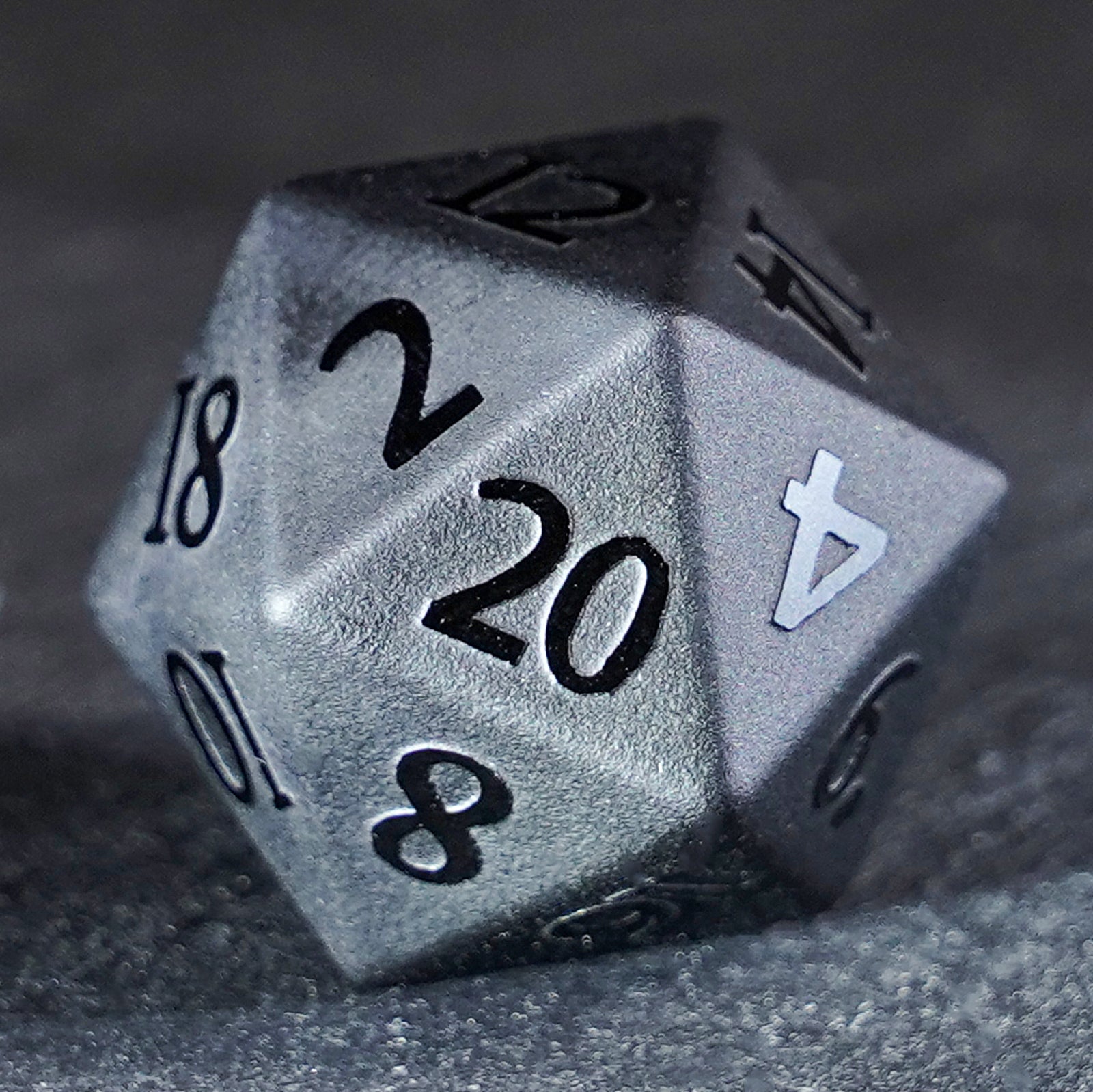 DragonStone Logo D&D Matte Obsidian Dice Set - DragonStone