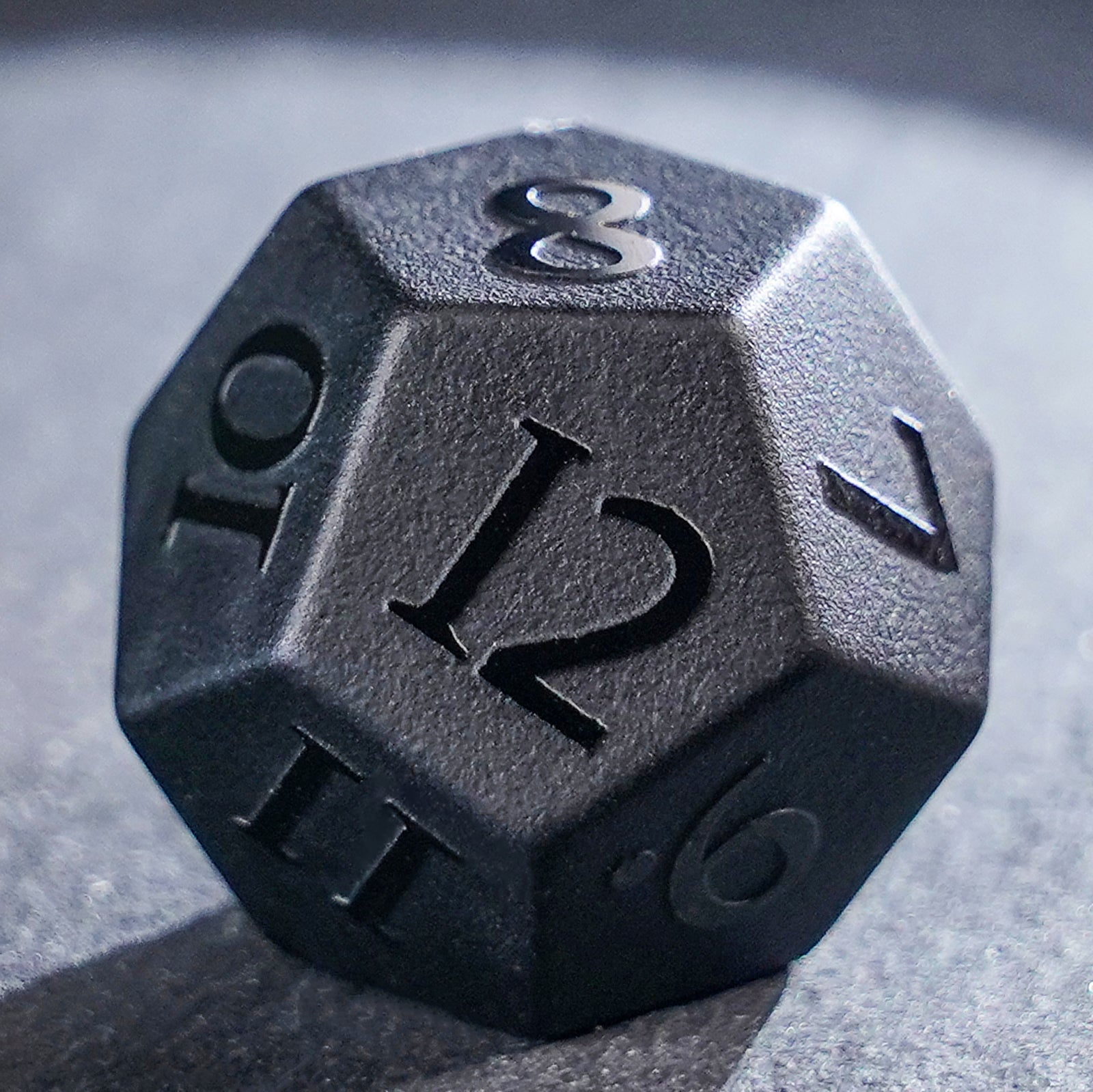 DragonStone Logo D&D Matte Obsidian Dice Set - DragonStone