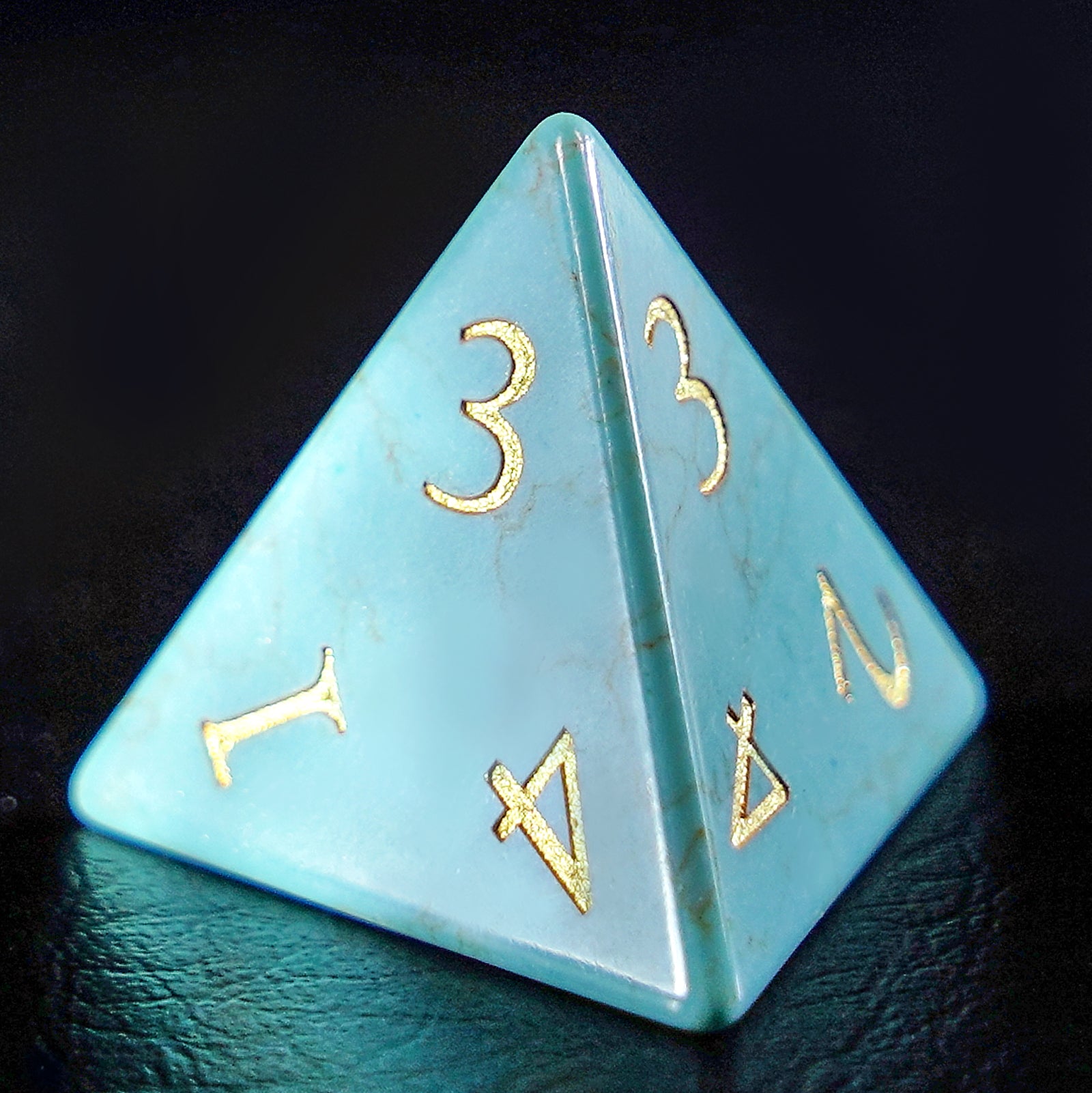 DragonStone Logo D&D Turquoise Dice Set - DragonStone