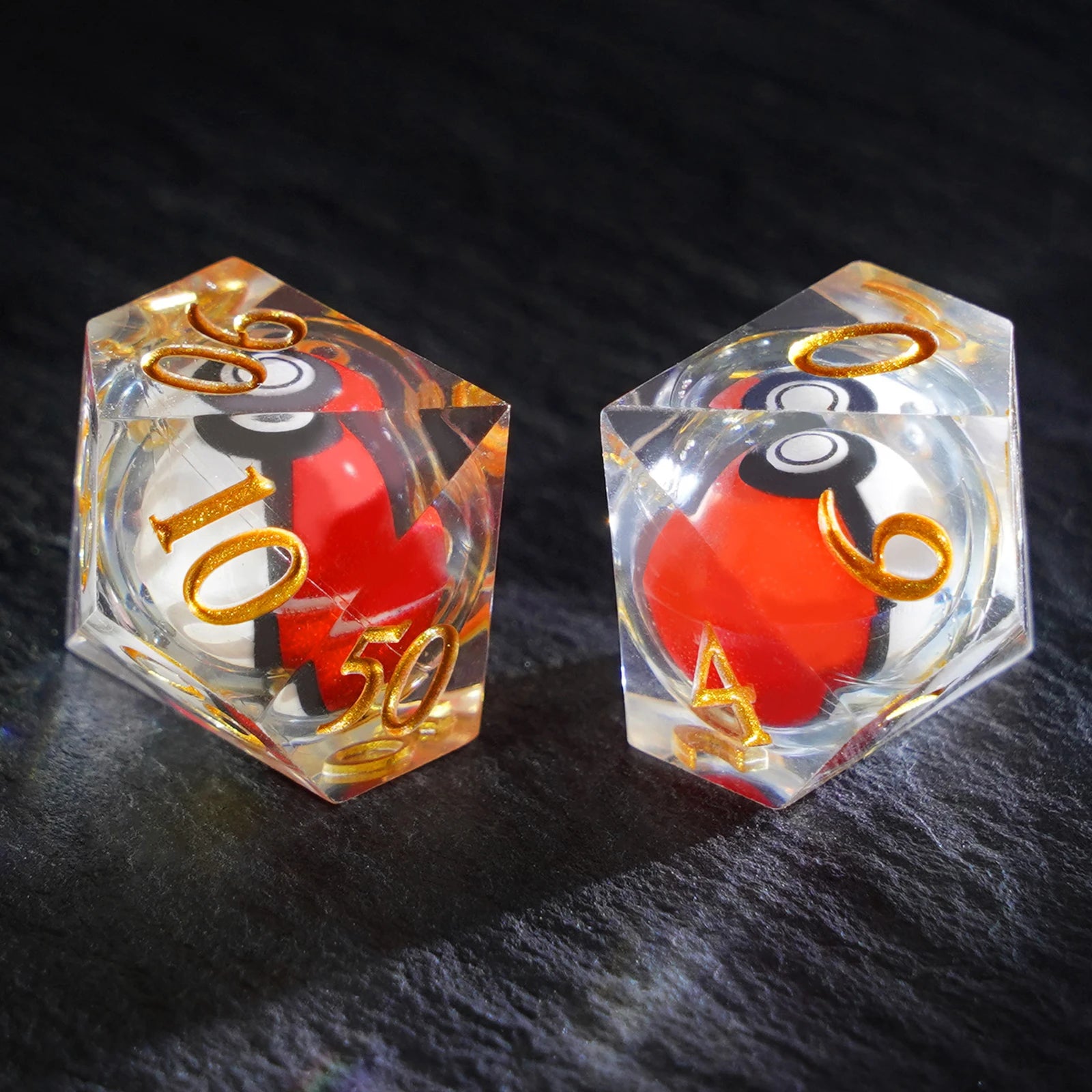 Pokémon Poké Ball Sharp Edge Resin Dice Set(Limited Edition) - DragonStone
