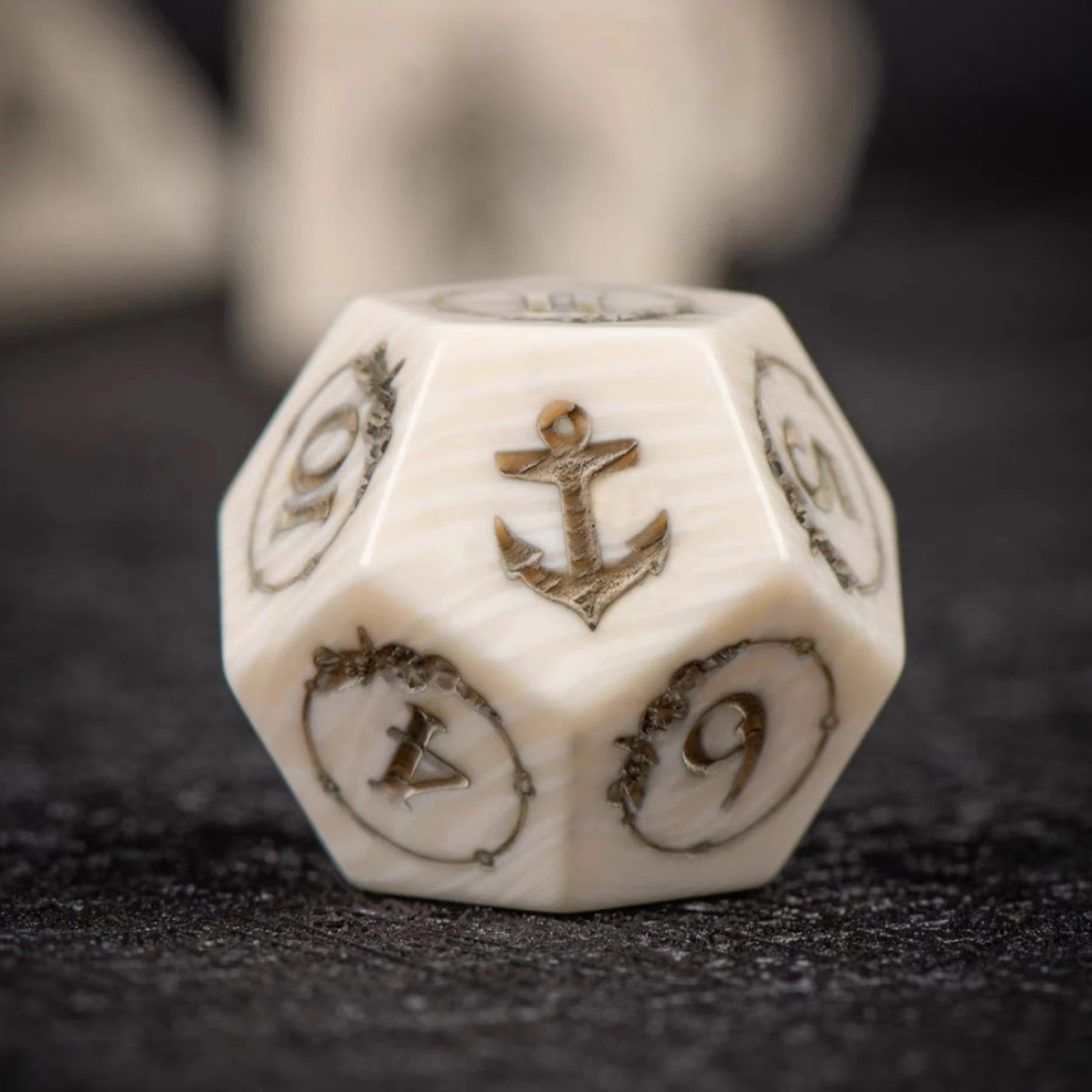 When a Whale Falls, Life Awakens — Natural Whale Bone Engraved Dice Set (Limited Edition)