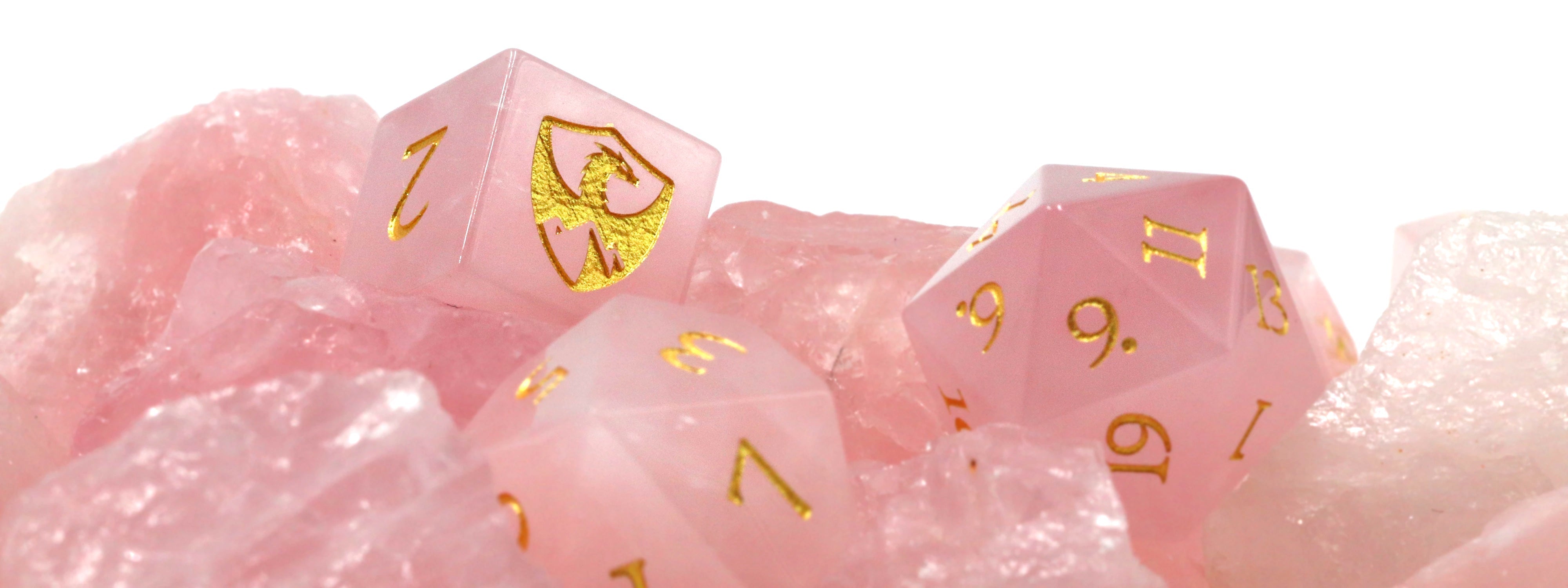 Unconditional Love and Peace—Rose Quartz Gemstone Dice