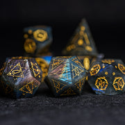 DragonStone D&D Zeus's Gallery Labradorite Dice Set