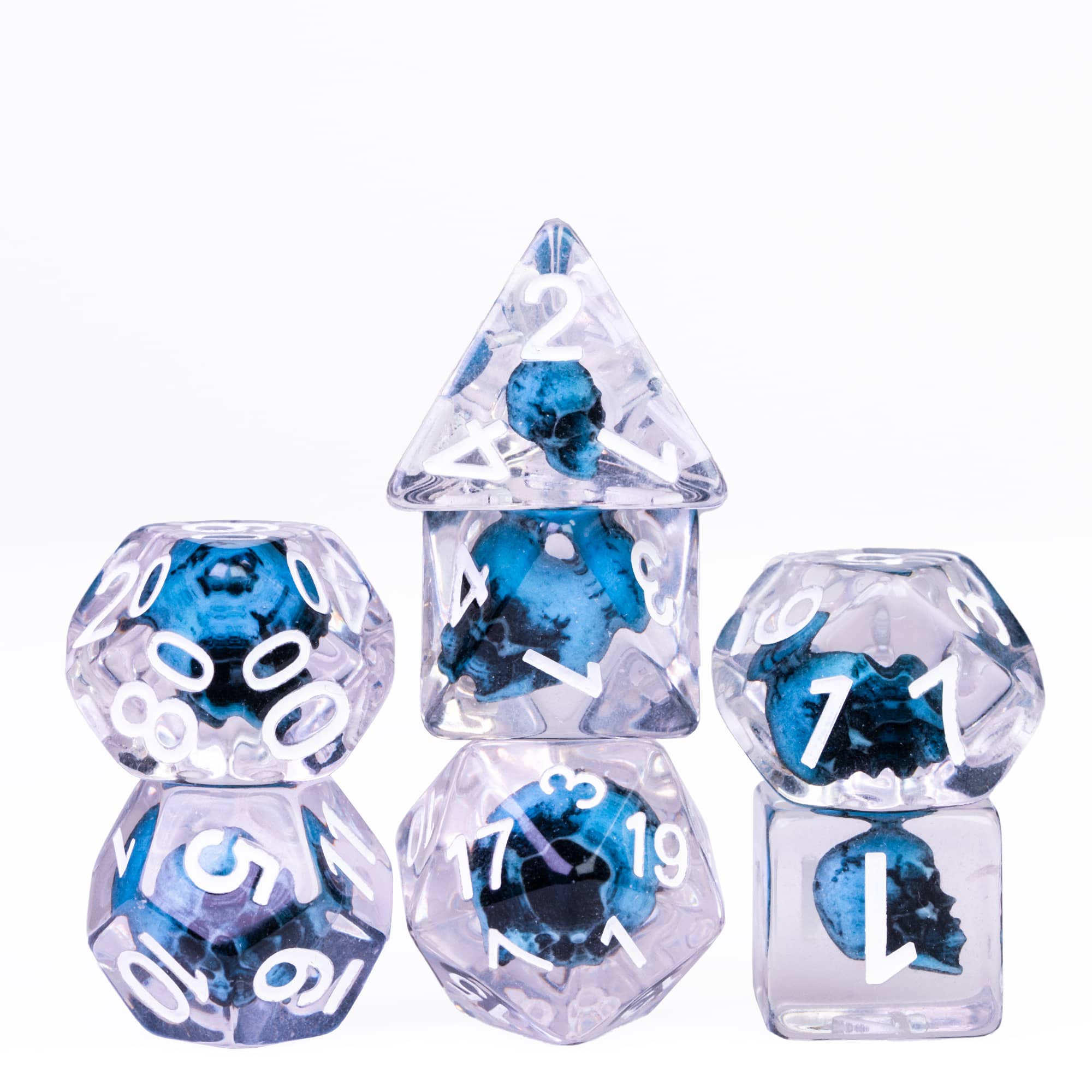 DragonStone D&D Death Skull Resin Dice