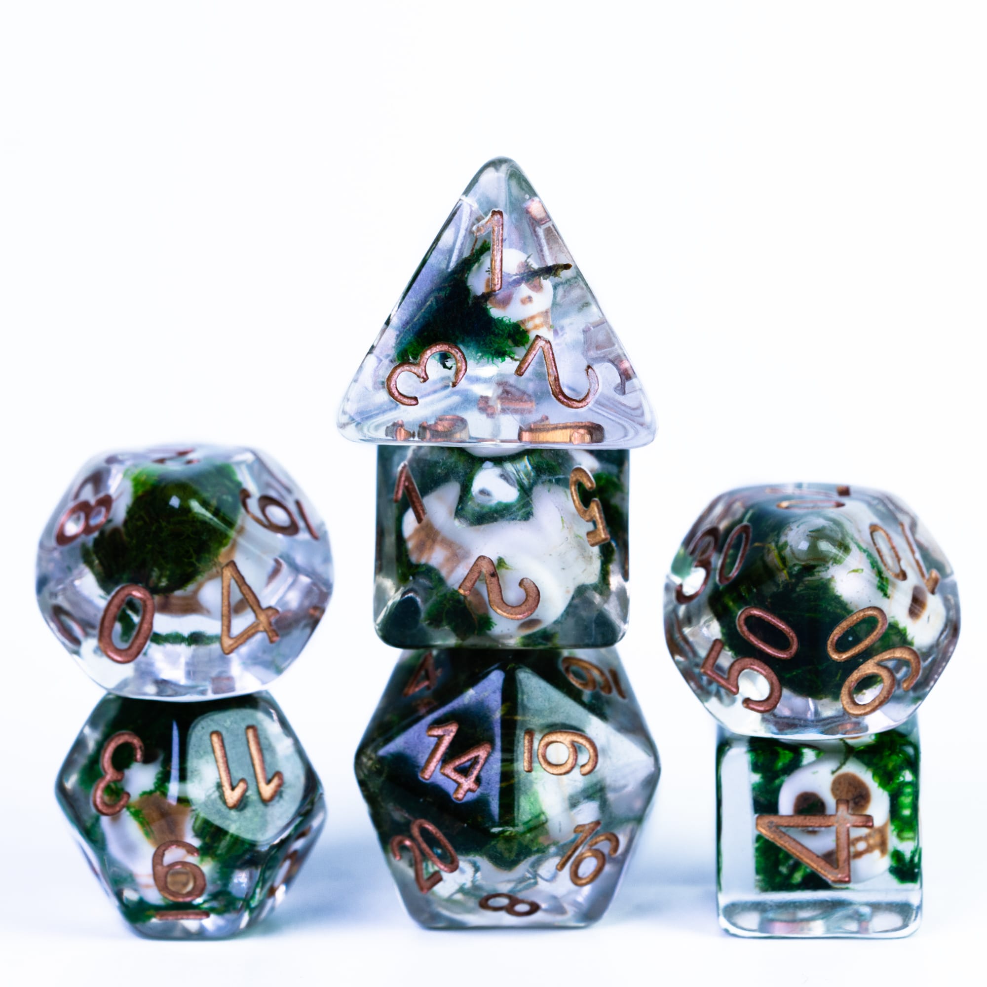 DragonStone D&D Death Skull Resin Dice