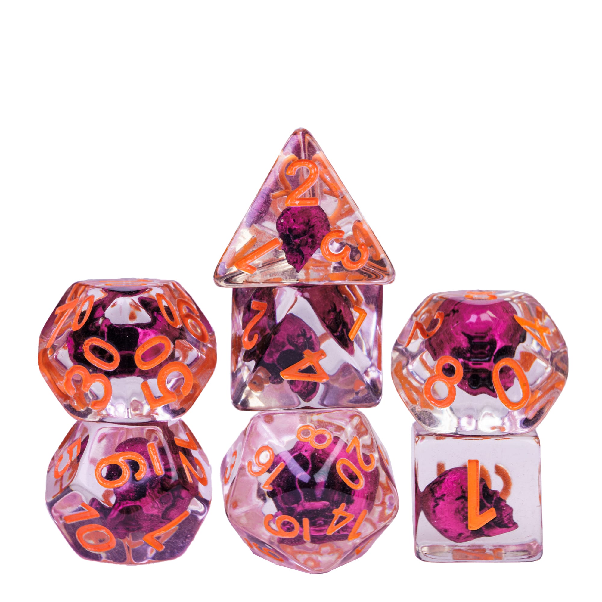 DragonStone D&D Death Skull Resin Dice