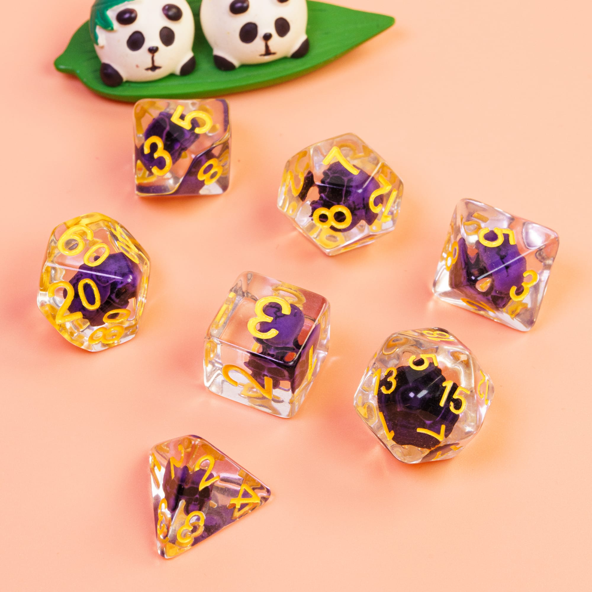 DragonStone D&D Death Skull Resin Dice