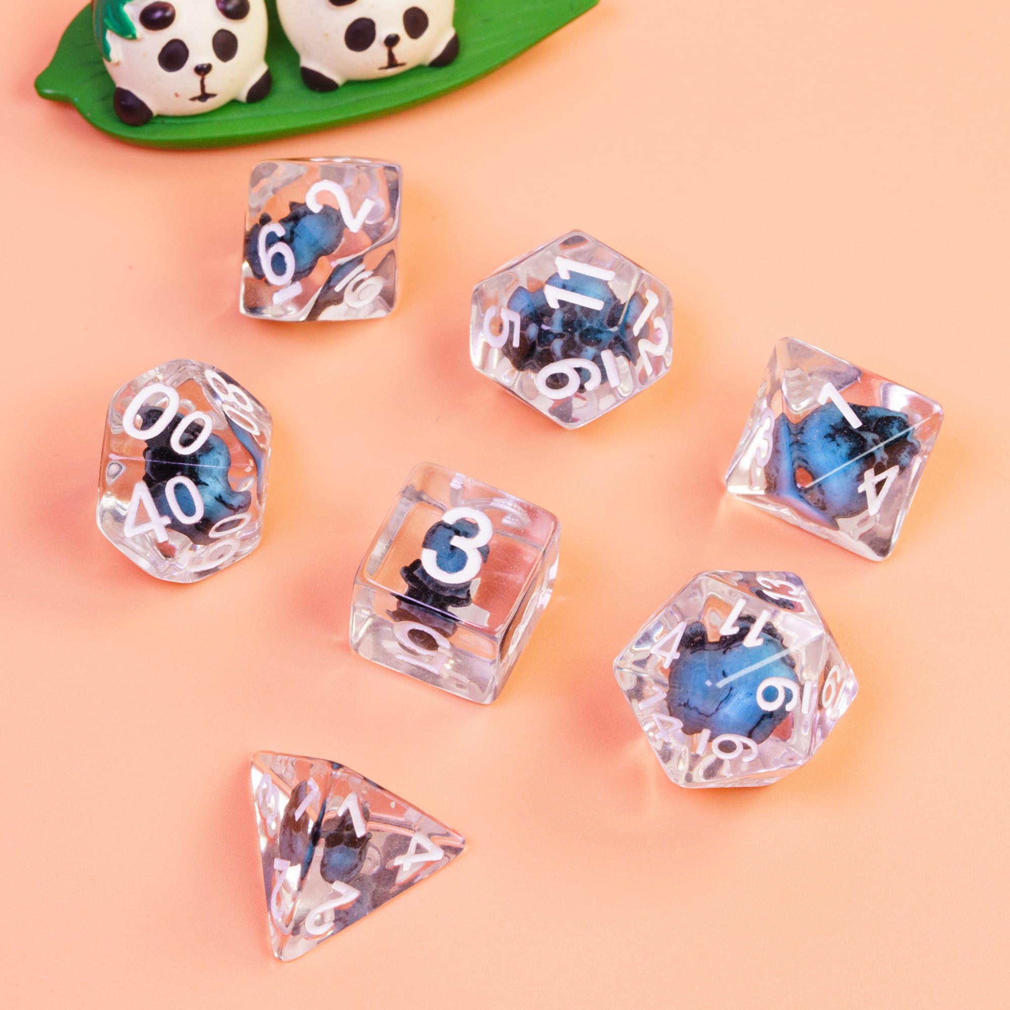 DragonStone D&D Death Skull Resin Dice