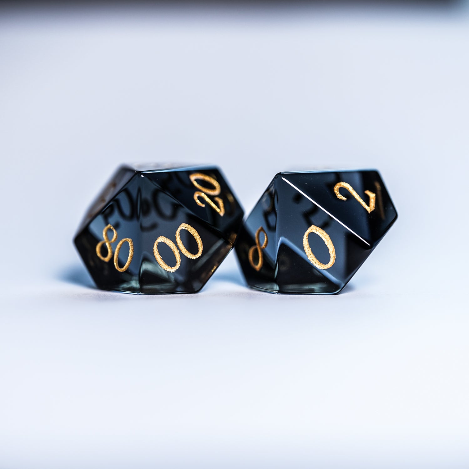 DragonStone D&D Gray Flash Zircon Dice Set