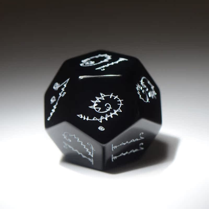 DragonStone D&D Patch Obsidian Dice Set