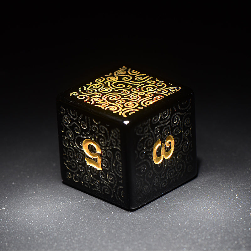 DragonStone D&D Kishar-Lin Obsidian Dice Set