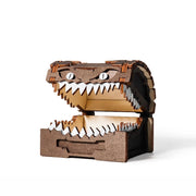 "Beware of Bites!” Monster Treasure Chest Wooden Storage Box