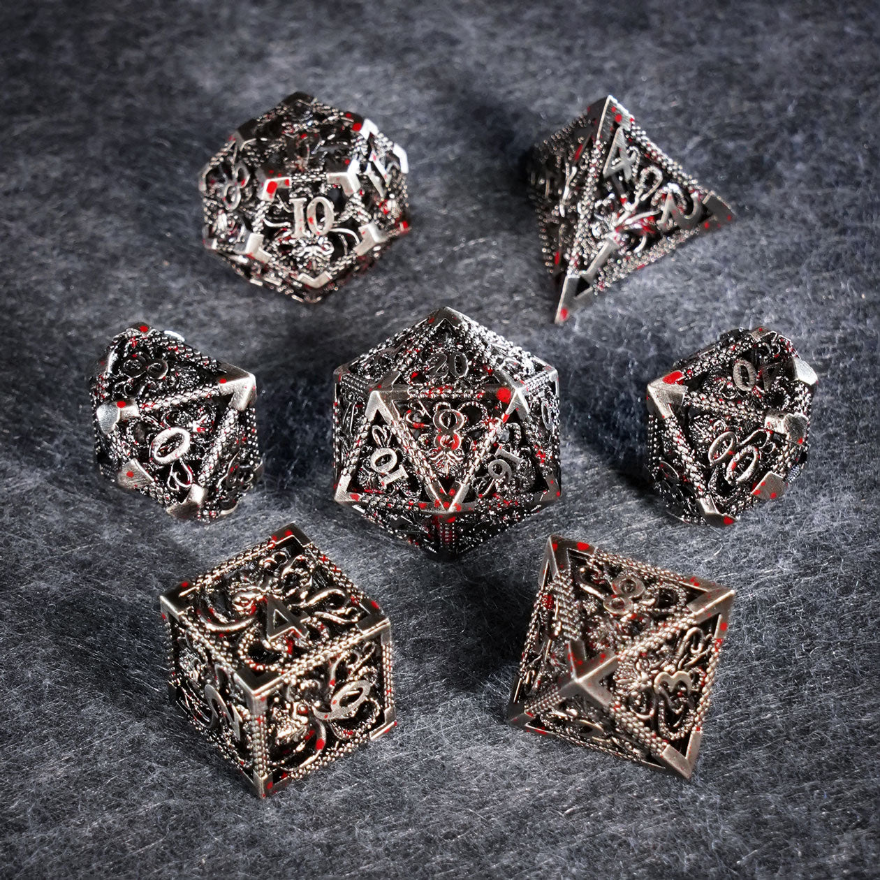 Cthulhu Gold Hollowed Metal Dice