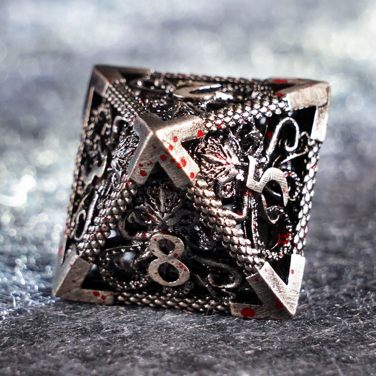 Cthulhu Gold Hollowed Metal Dice