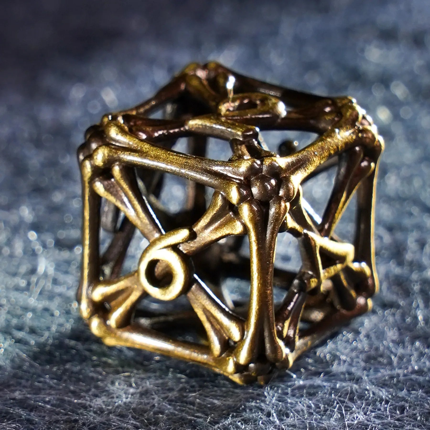 Bone King's Revelation · Necrotic Throne Hollow Metal Dice Set