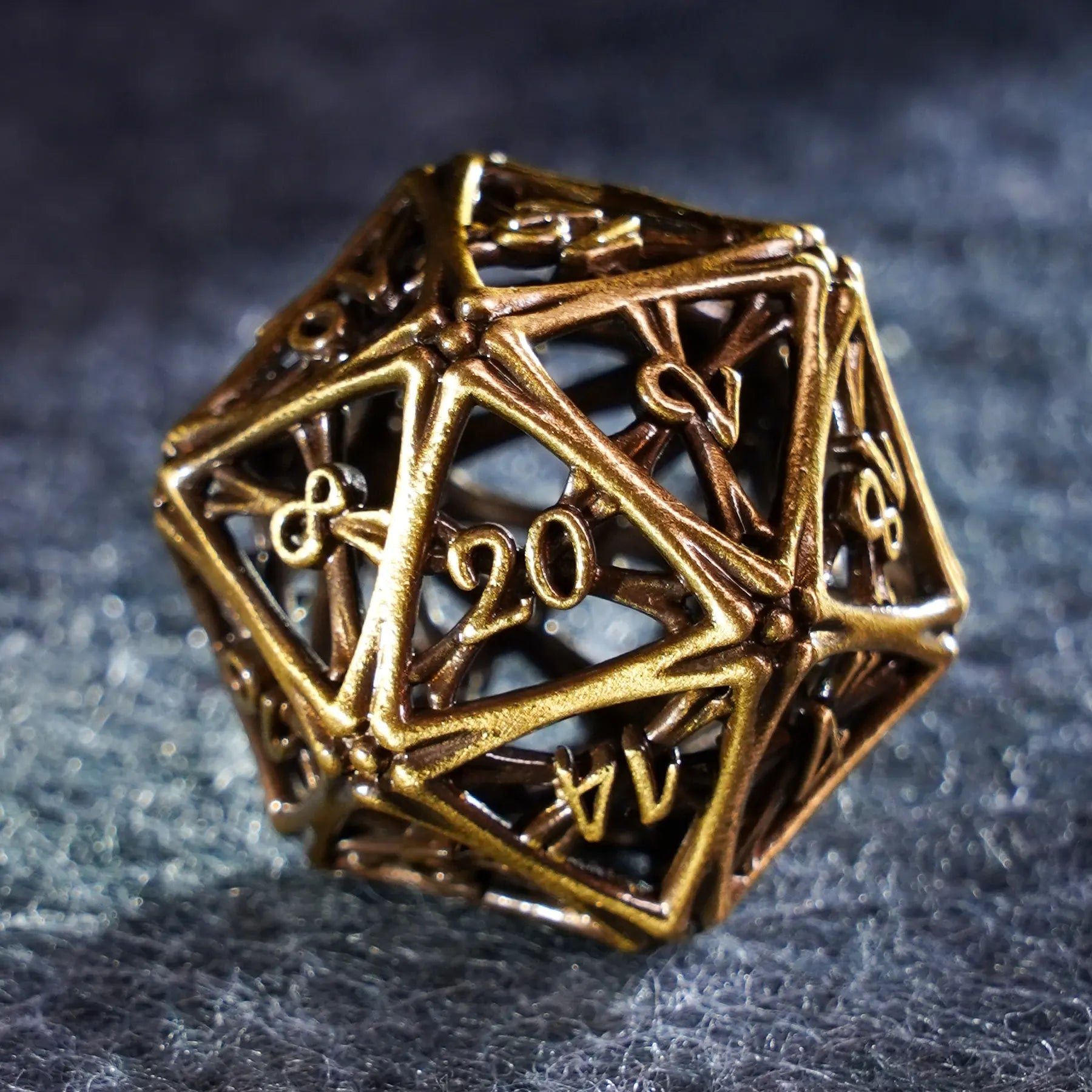 Bone King's Revelation · Necrotic Throne Hollow Metal Dice Set
