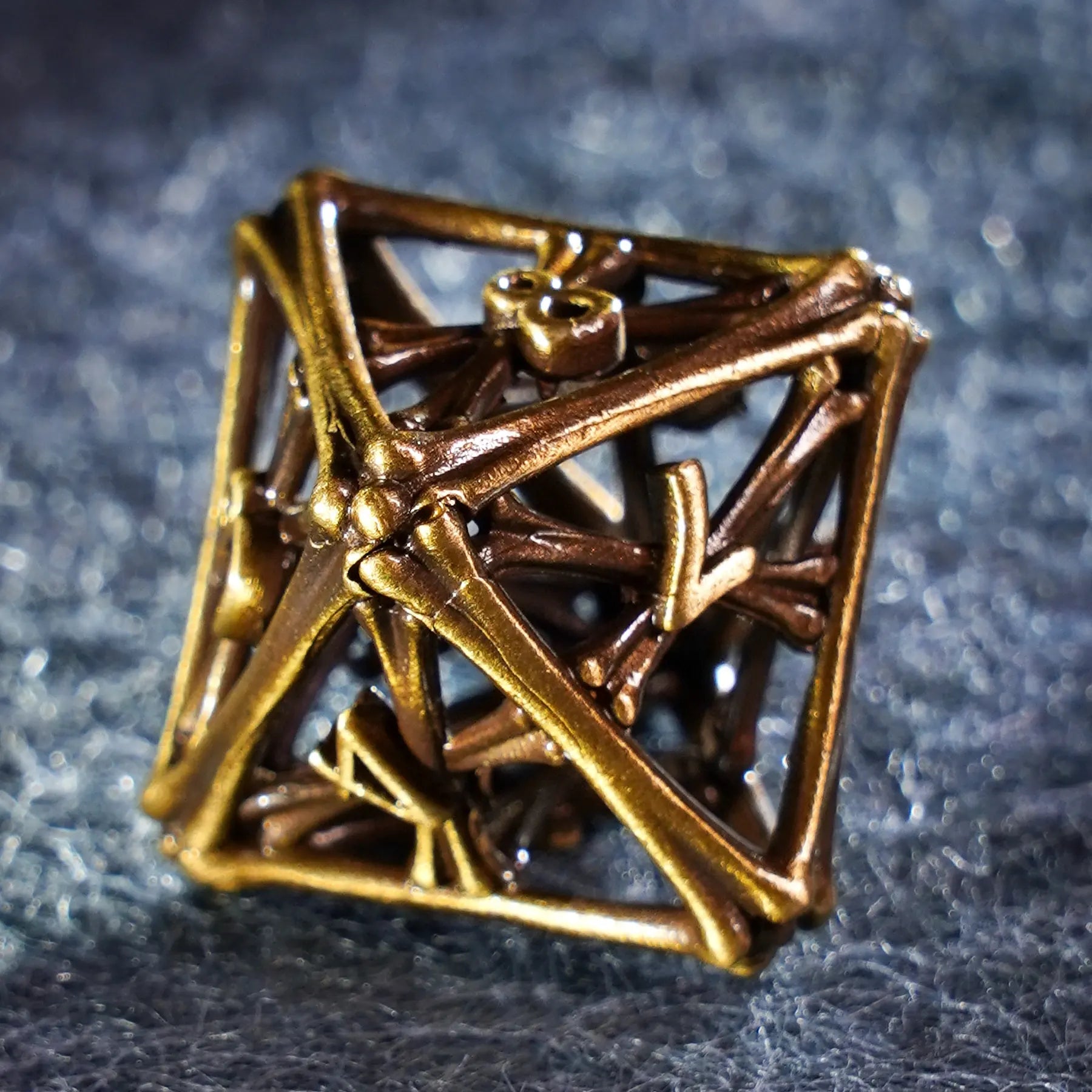 Bone King's Revelation · Necrotic Throne Hollow Metal Dice Set