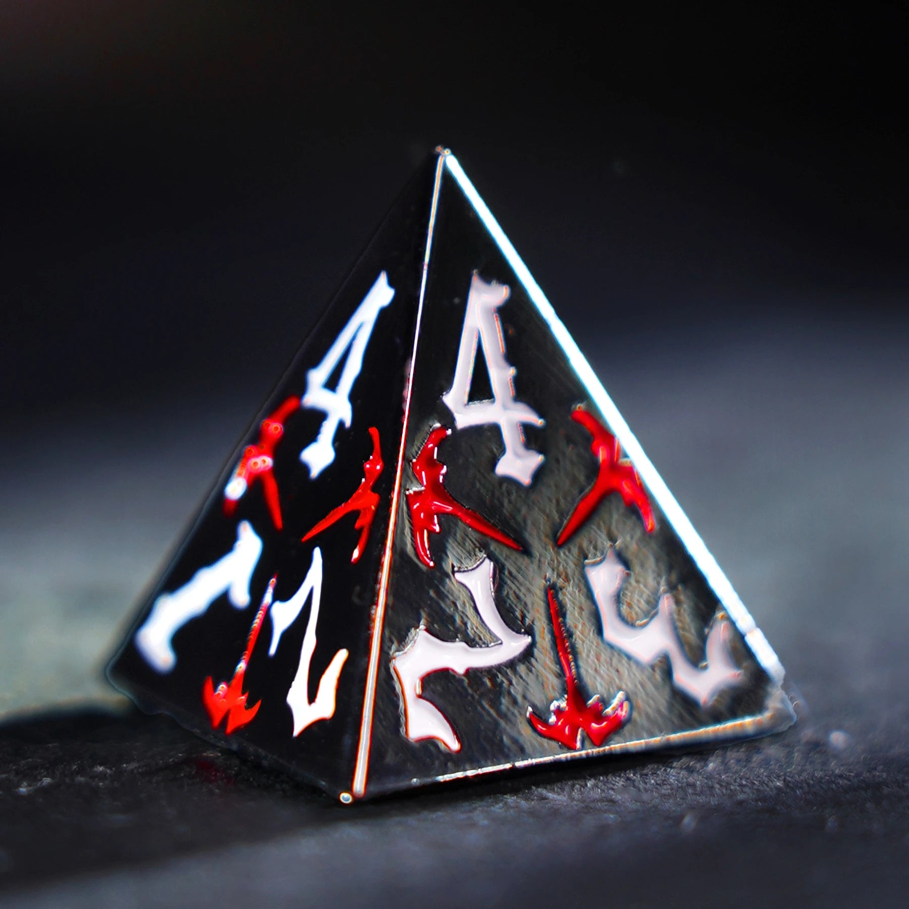 Thornbound Grove · Crimson Briar Solid Metal Dice Set