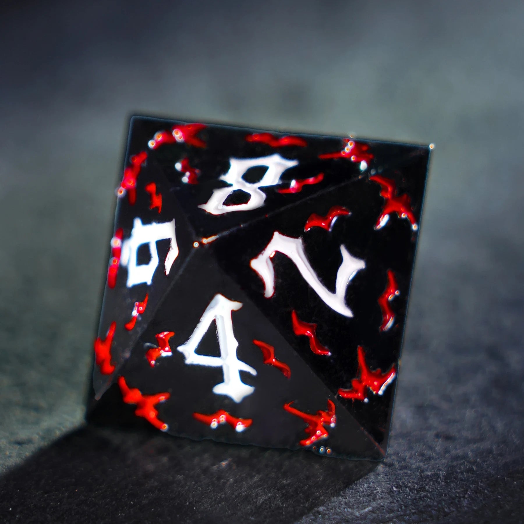 Thornbound Grove · Crimson Briar Solid Metal Dice Set