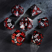 Thornbound Grove · Crimson Briar Solid Metal Dice Set