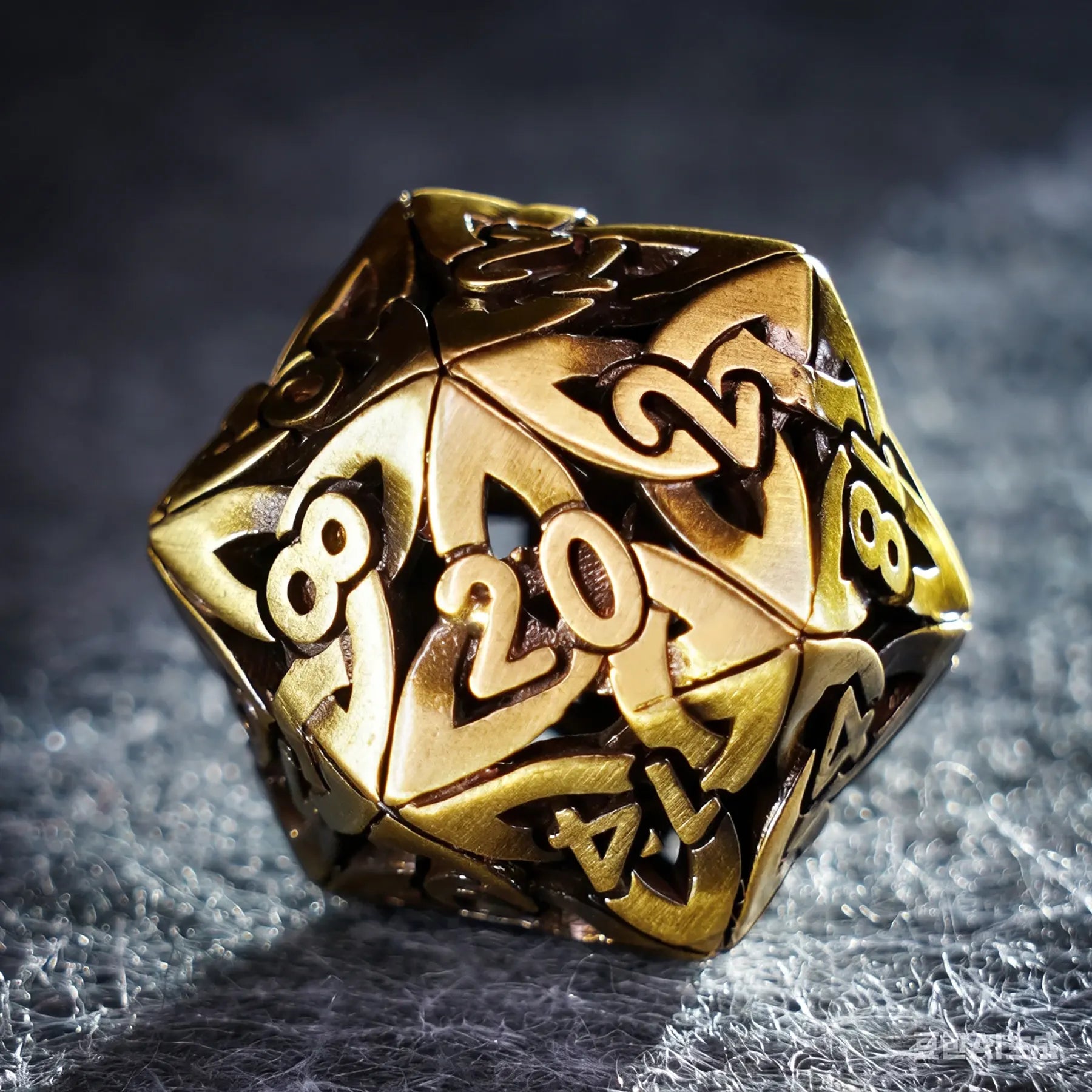 Golden Dominion · The Gilded Expanse Hollow Metal Dice Set