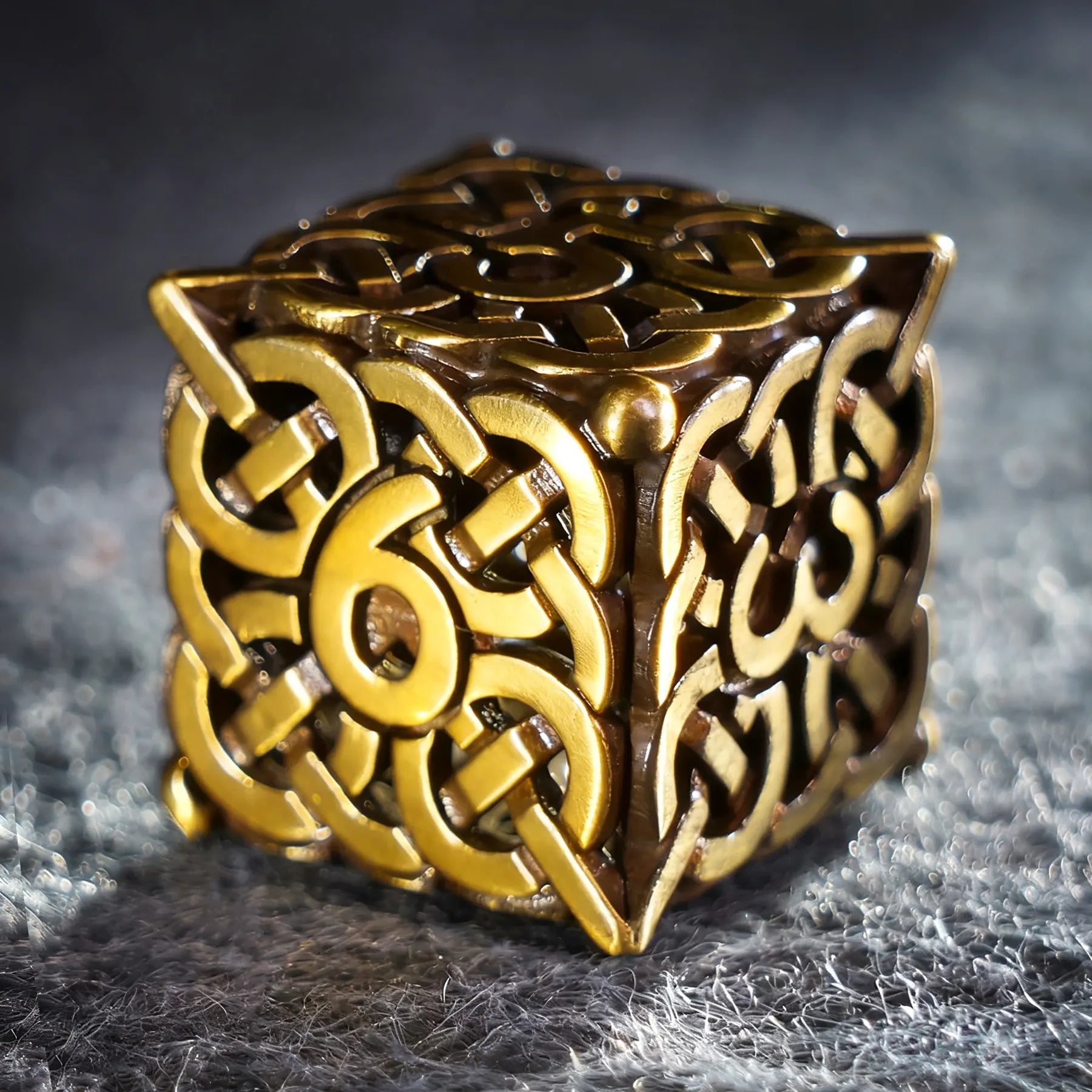 Golden Dominion · The Gilded Expanse Hollow Metal Dice Set