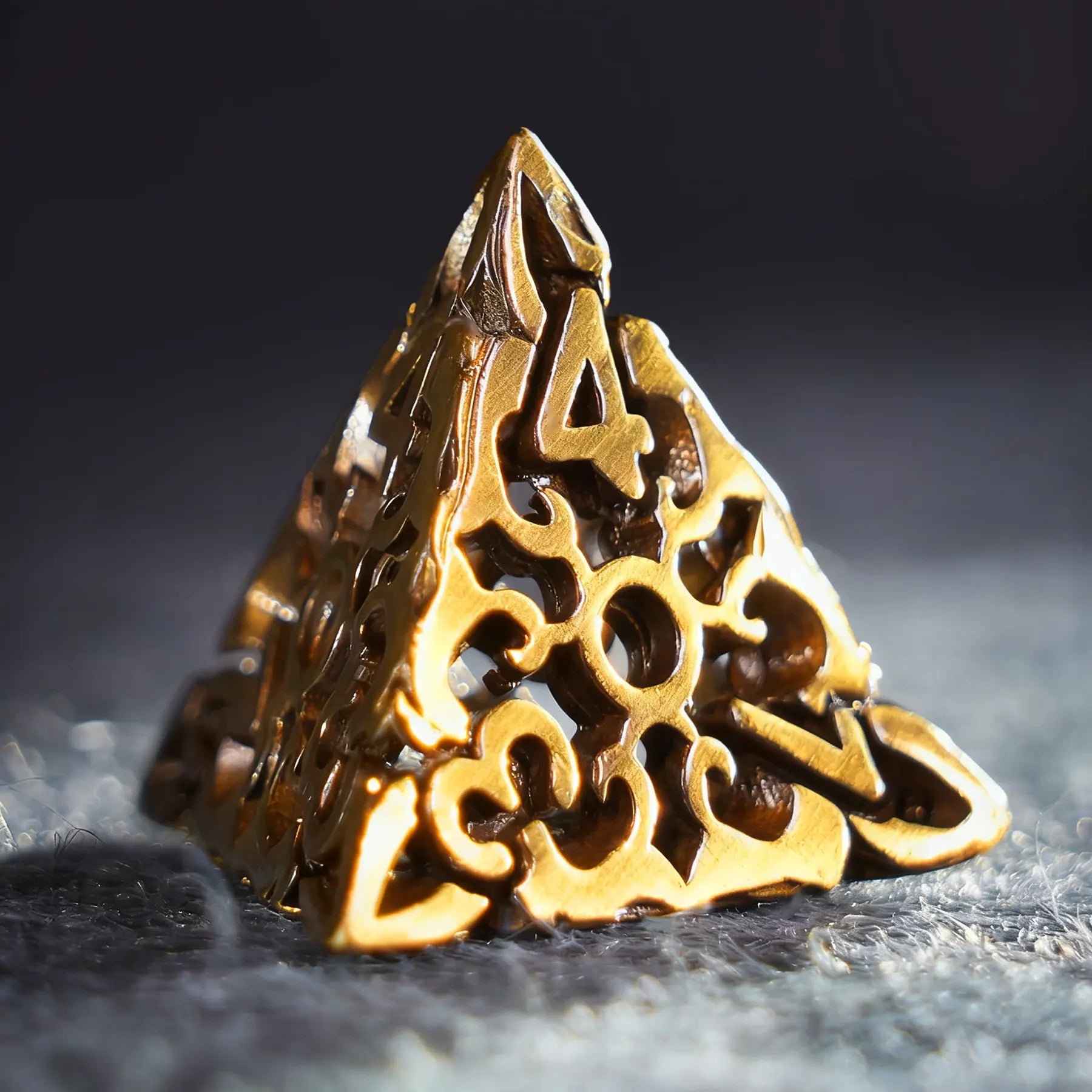 Golden Dominion · The Gilded Expanse Hollow Metal Dice Set