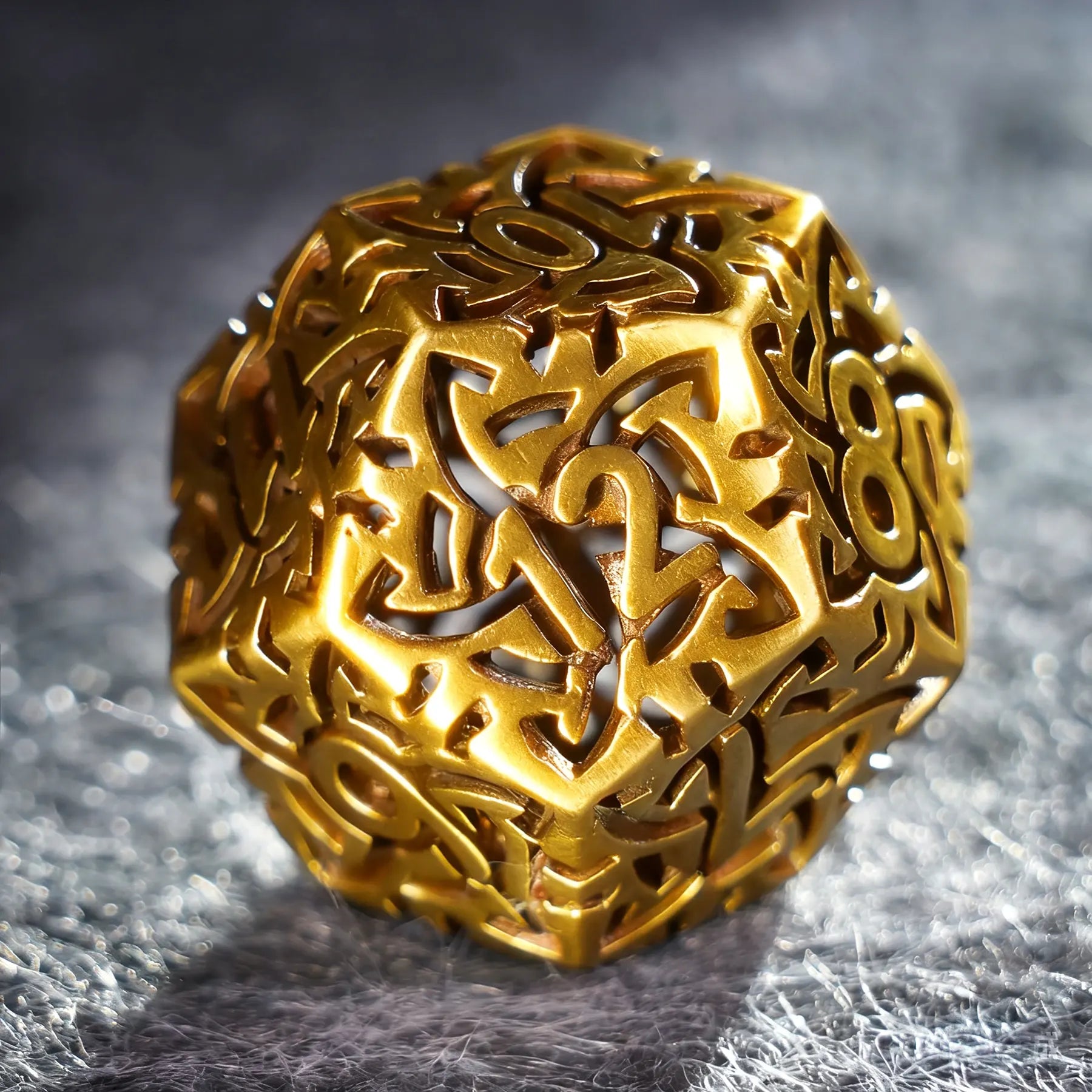 Golden Dominion · The Gilded Expanse Hollow Metal Dice Set