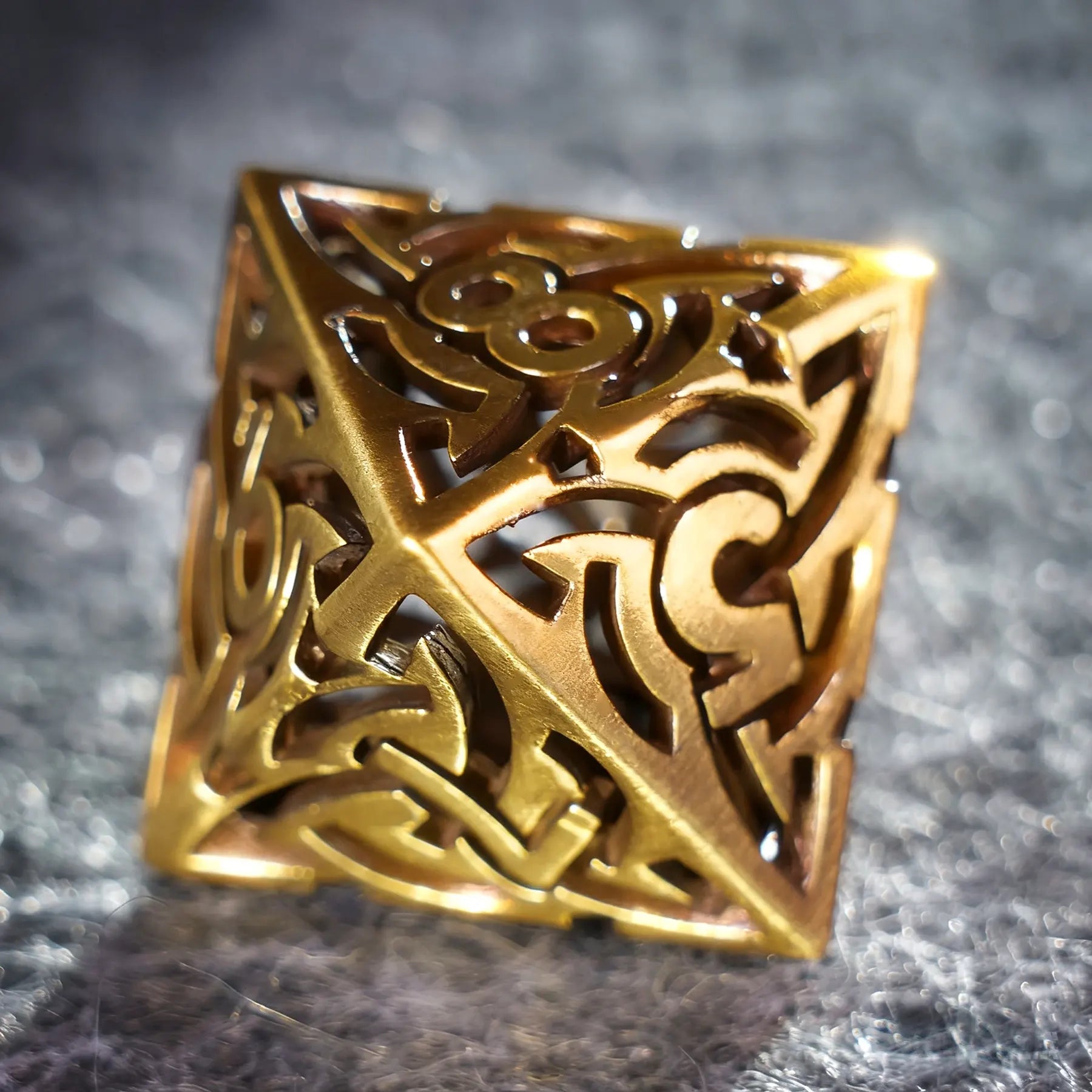 Golden Dominion · The Gilded Expanse Hollow Metal Dice Set