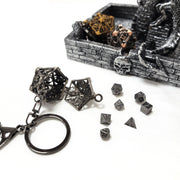 DragonStone D&D Dragon Wing Metal Dice Pendant