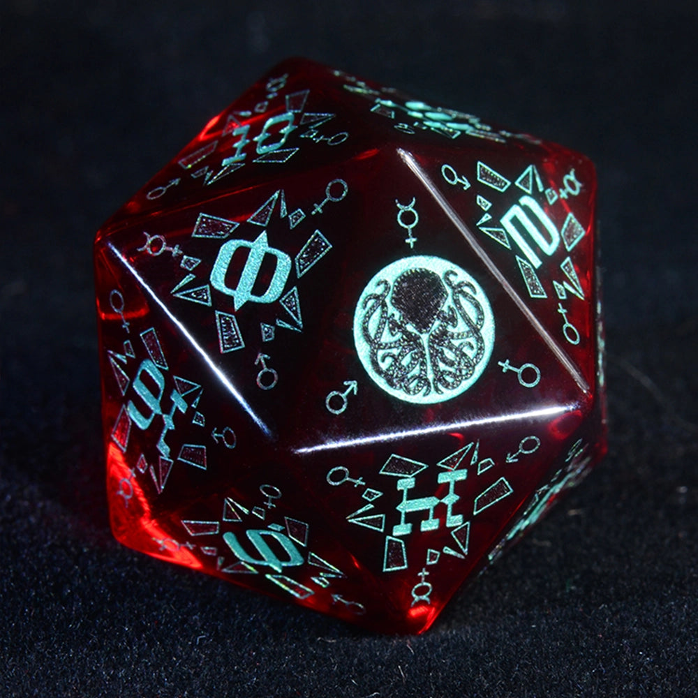 DragonStone D&D Dreamscape Garnet Dice Set