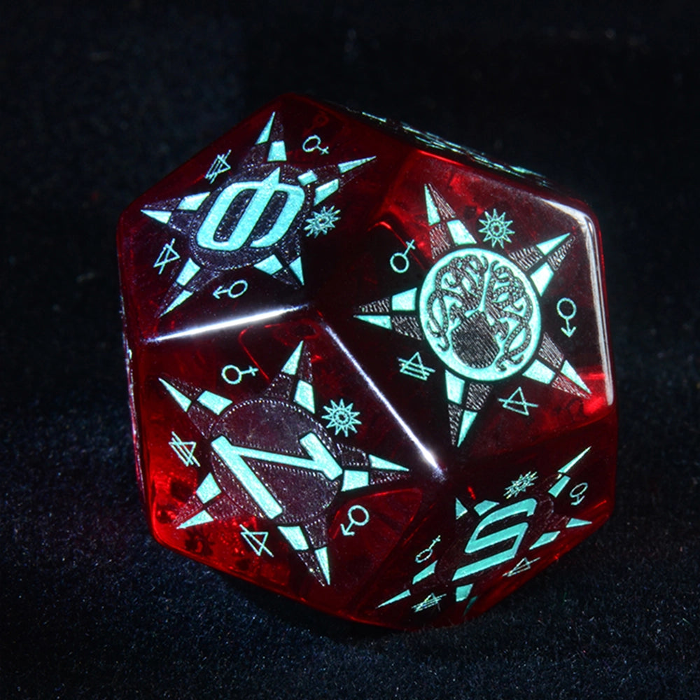 DragonStone D&D Dreamscape Garnet Dice Set