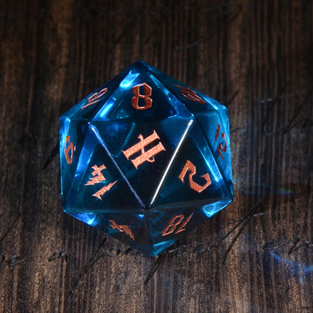 DragonStone D&D Harry Potter Blue Zircon Dice Set