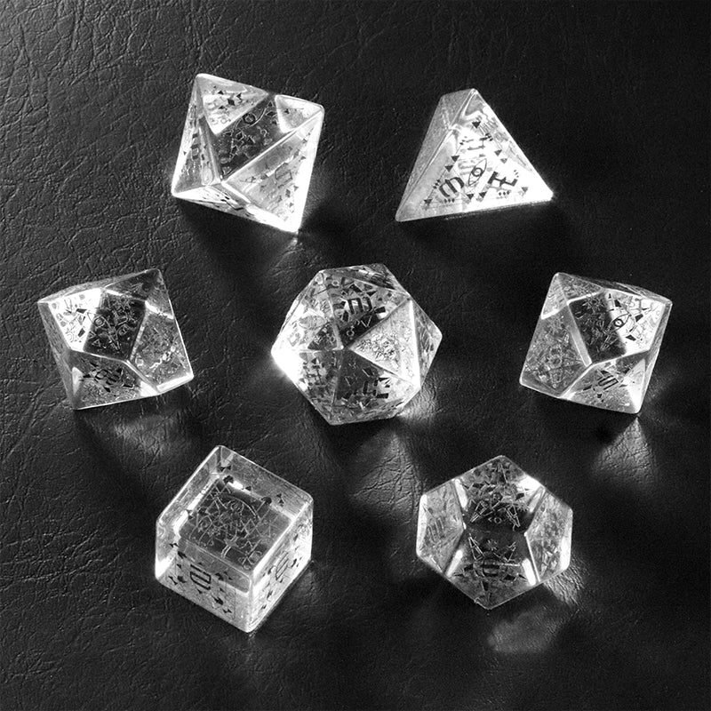 DragonStone D&D Inception Glass Dice Set