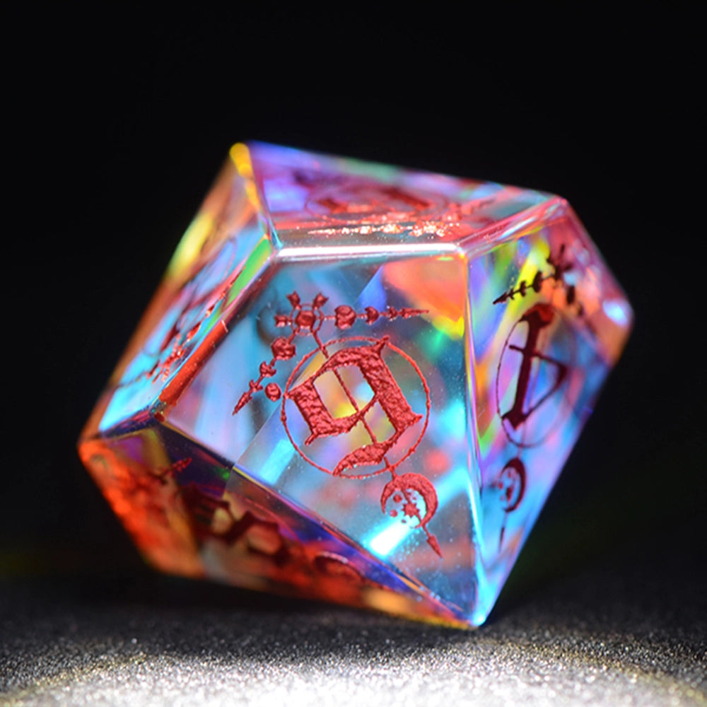 DragonStone D&D Moon Magic K9 Glass Dice Set