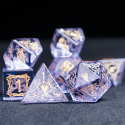 DragonStone D&D Dragon Clan Light Purple Zircon Dice Set