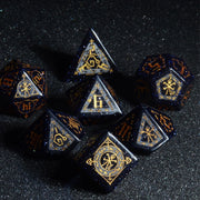 DragonStone D&D The Sign of Azathoth Blue Sandstone Dice