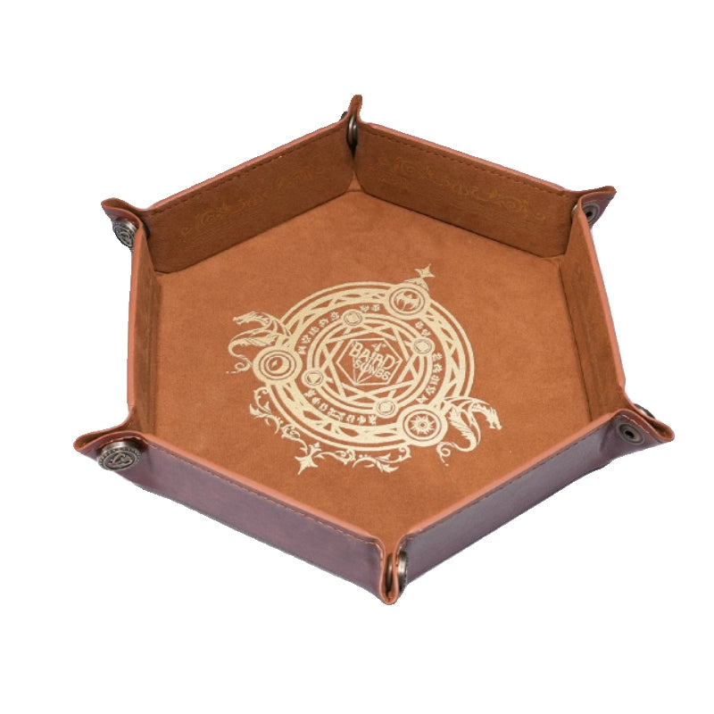 DragonStone D&D Bard's Song Leather Dice Tray