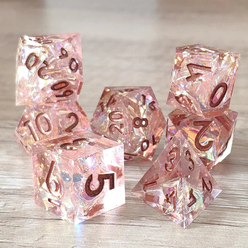 DragonStone D&D Vibrant Resin Dice Set