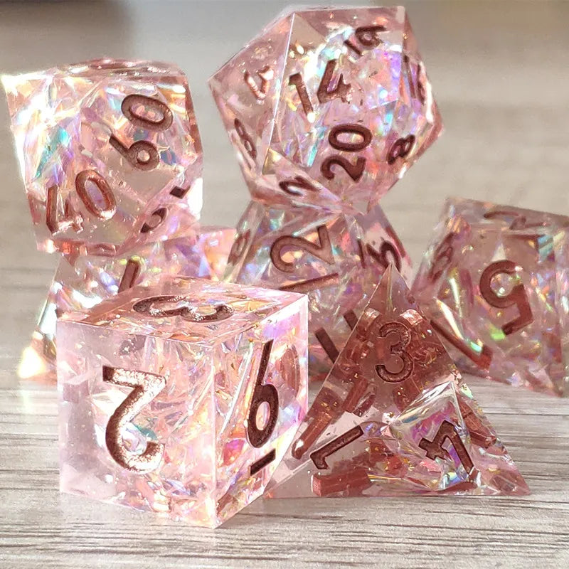 DragonStone D&D Vibrant Resin Dice Set